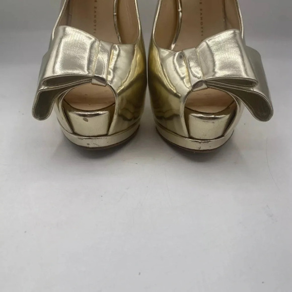 Giuseppe Zanotti Sharon 105‎ Gold Mirror Pumps Womens Size 36 US 6 - Picture 4 of 10